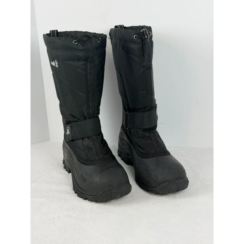 Kamik Waterproof Insulated Winter Snow Boots Black Unisex Women 9 Men 7 II0002F